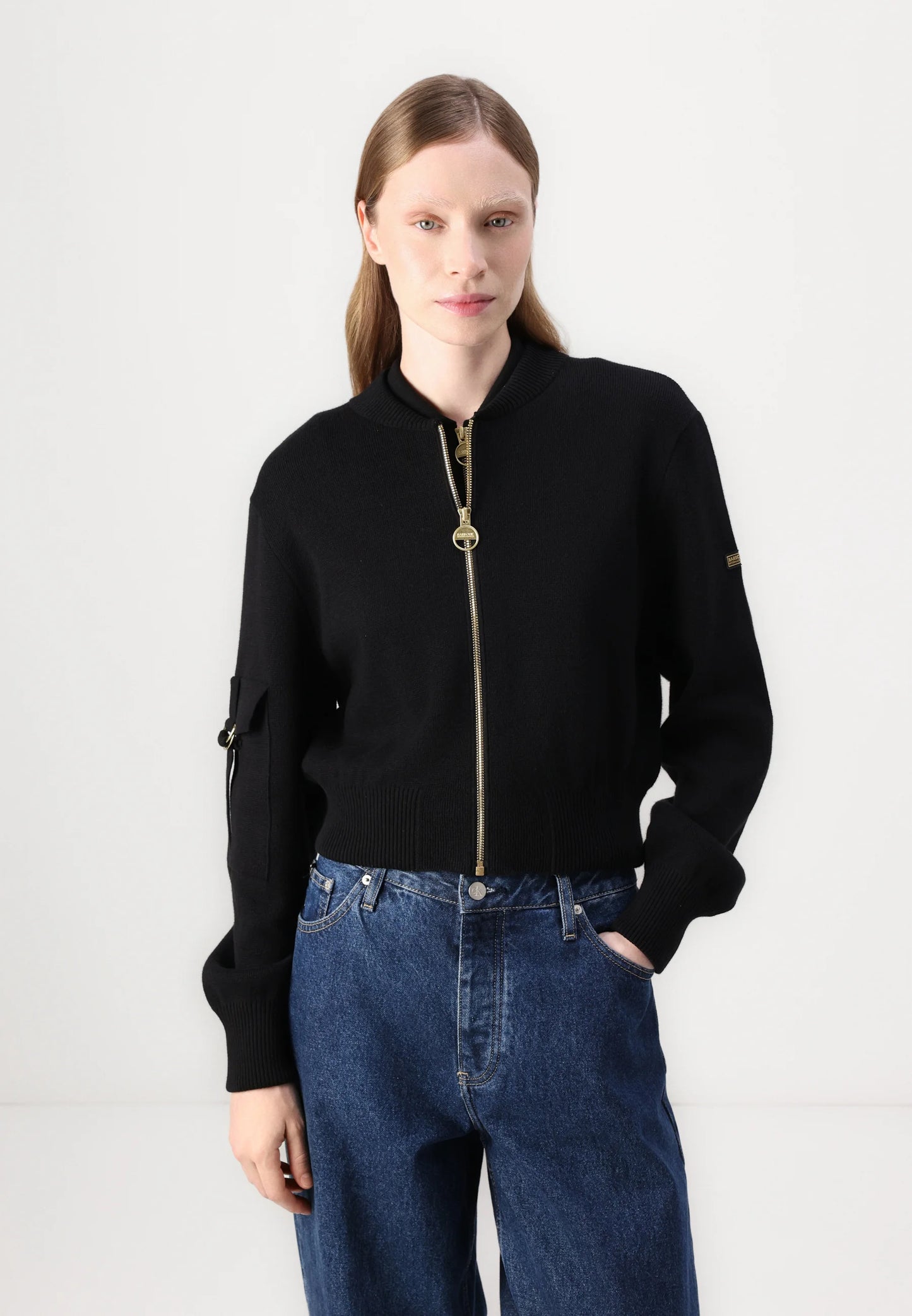 Priya knitted bomber jacket
