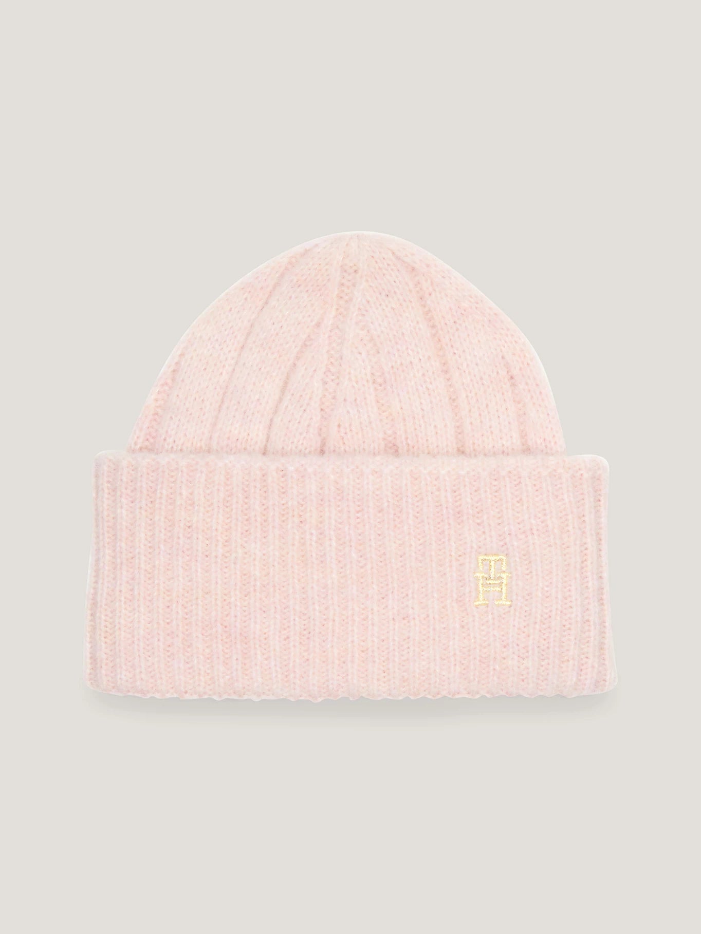 MONOGRAM PLAQUE BEANIE- Pink