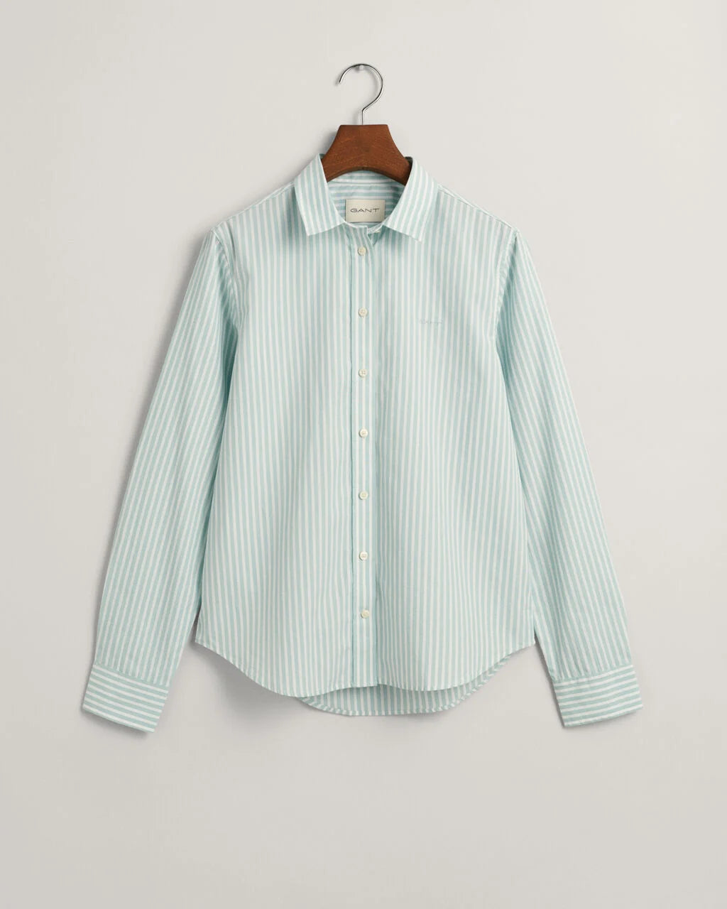 Regular Fit Striped Poplin Shirt mint