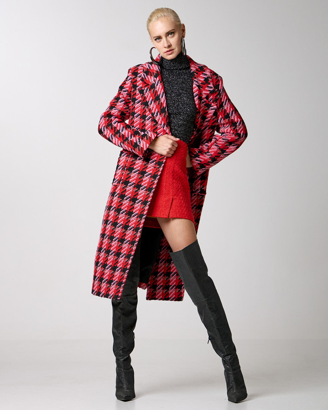 Checked coat (Size 14)