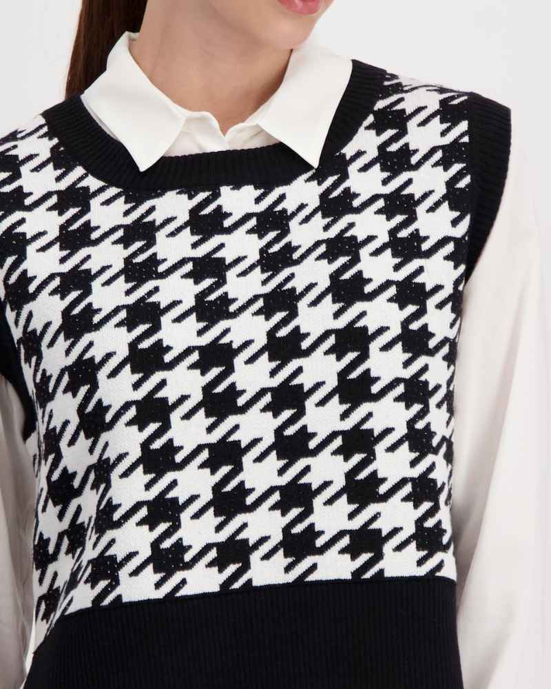 Houndstooth Vest (Size 16 & 18)