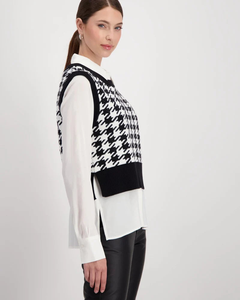 Houndstooth Vest (Size 16 & 18)