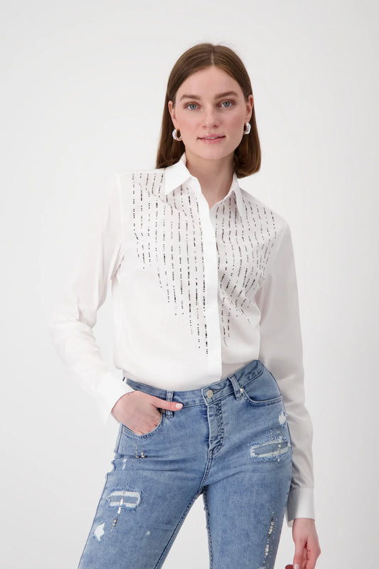 Rhinestones shirt  839