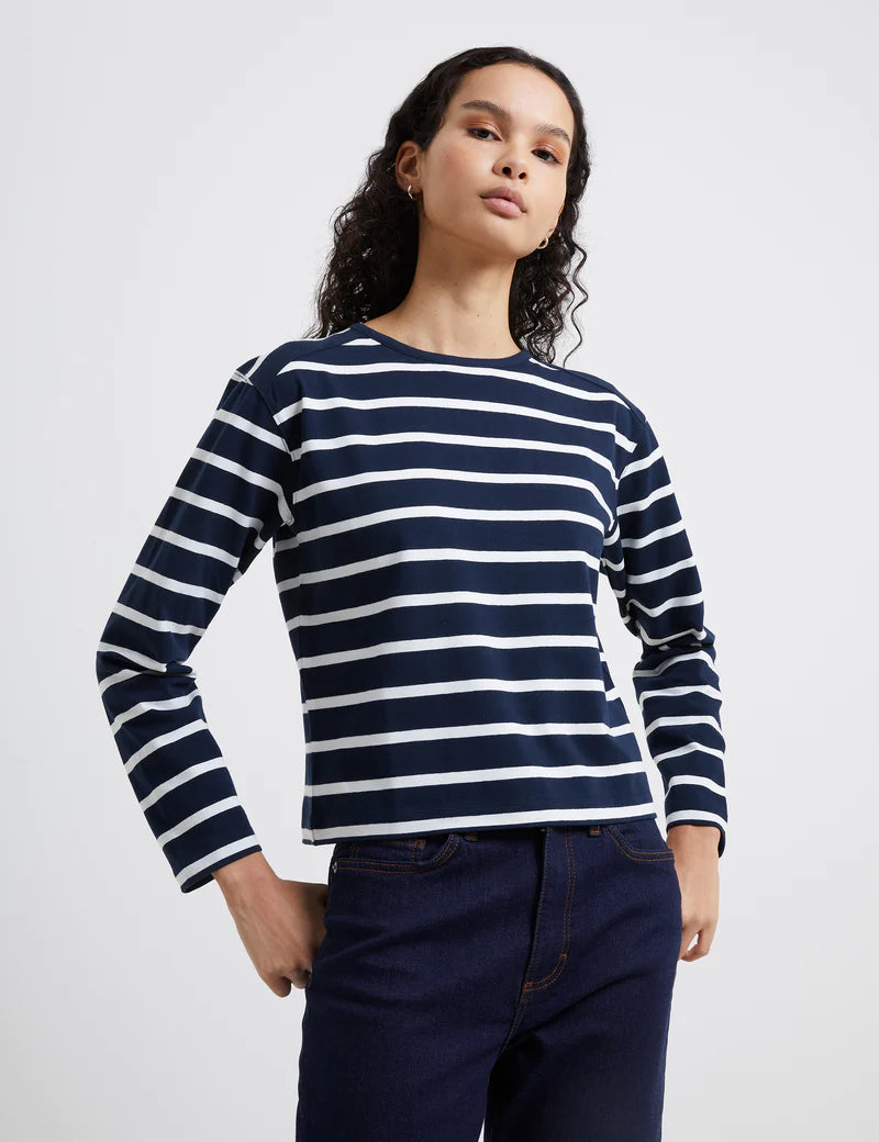 Rallie Stripe - Navy/ White