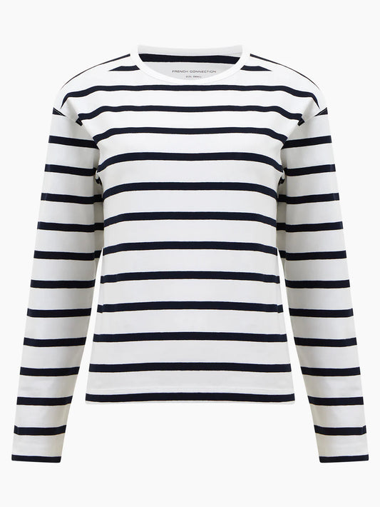 Rallie Stripe -White/ Navy