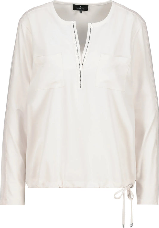 Sandshell jersey back blouse Soft harmony