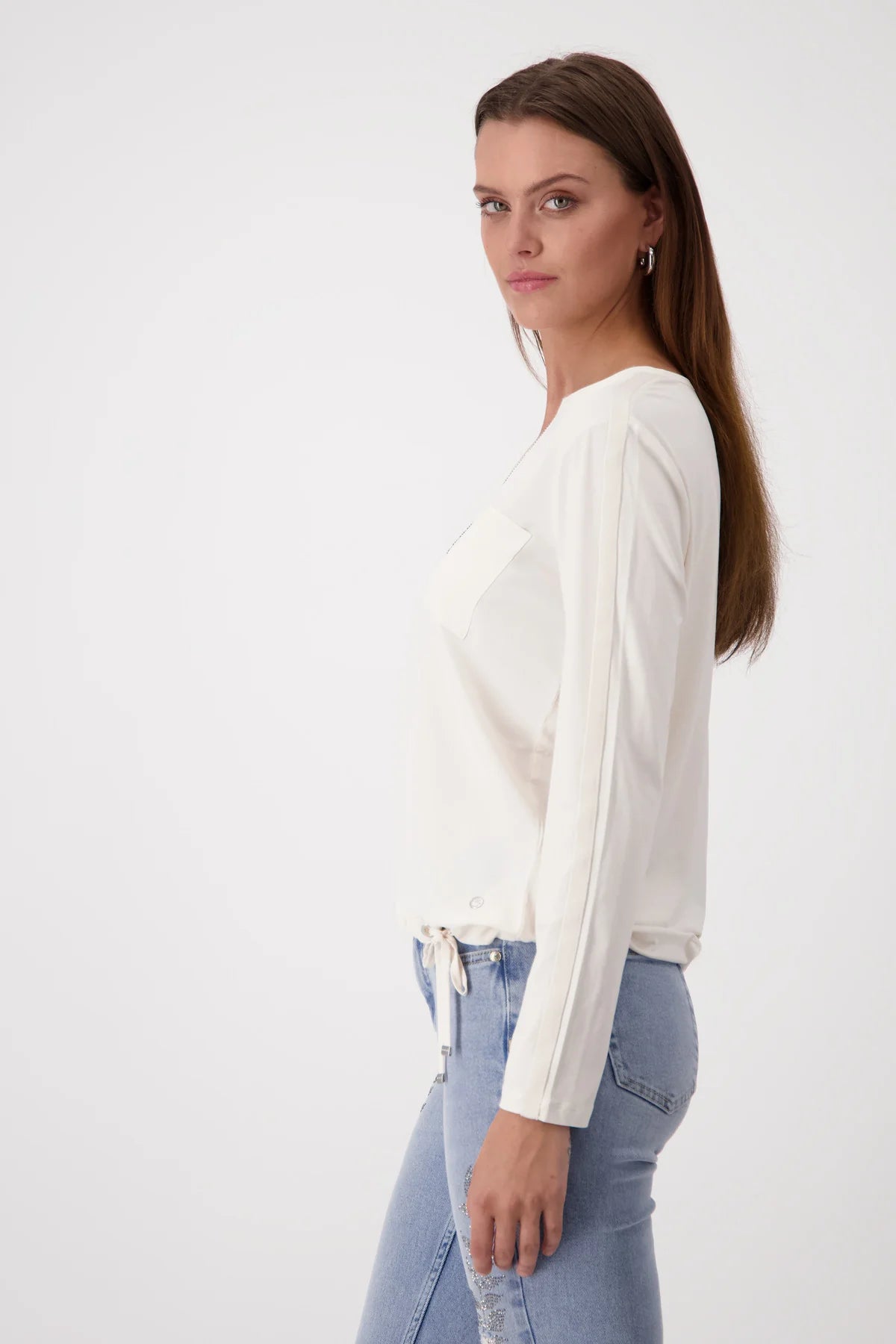 Sandshell jersey back blouse Soft harmony