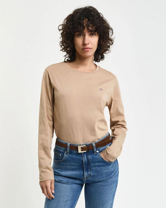 Shield Long Sleeve T-shirt Caramel