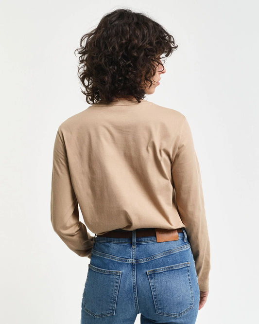 Shield Long Sleeve T-shirt Caramel