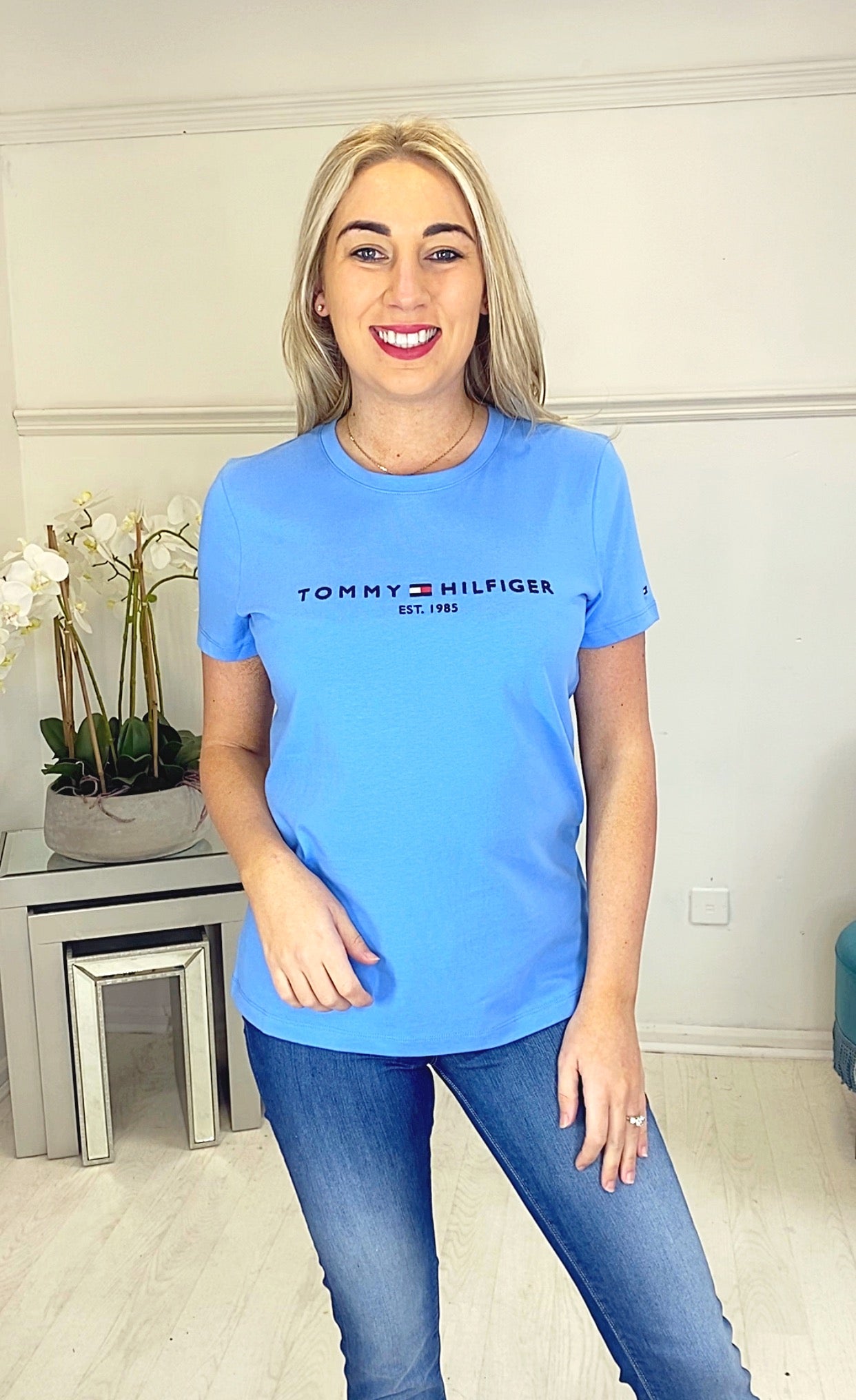 Essential T-Shirt -Hydrangea Blue