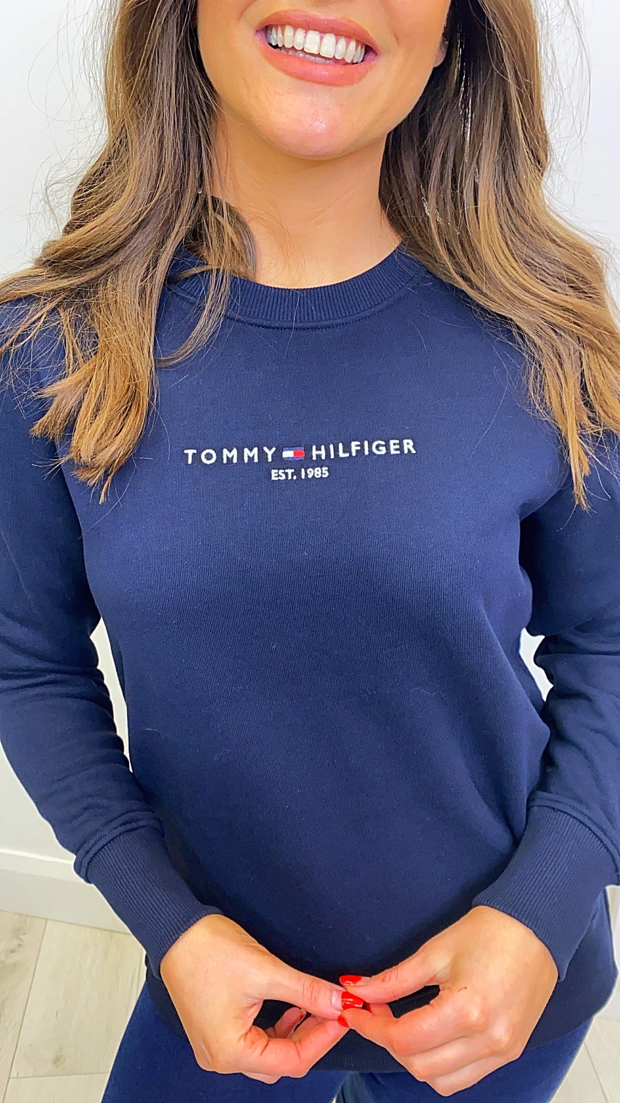 Essential Pure Cotton Sweatshirt Navy