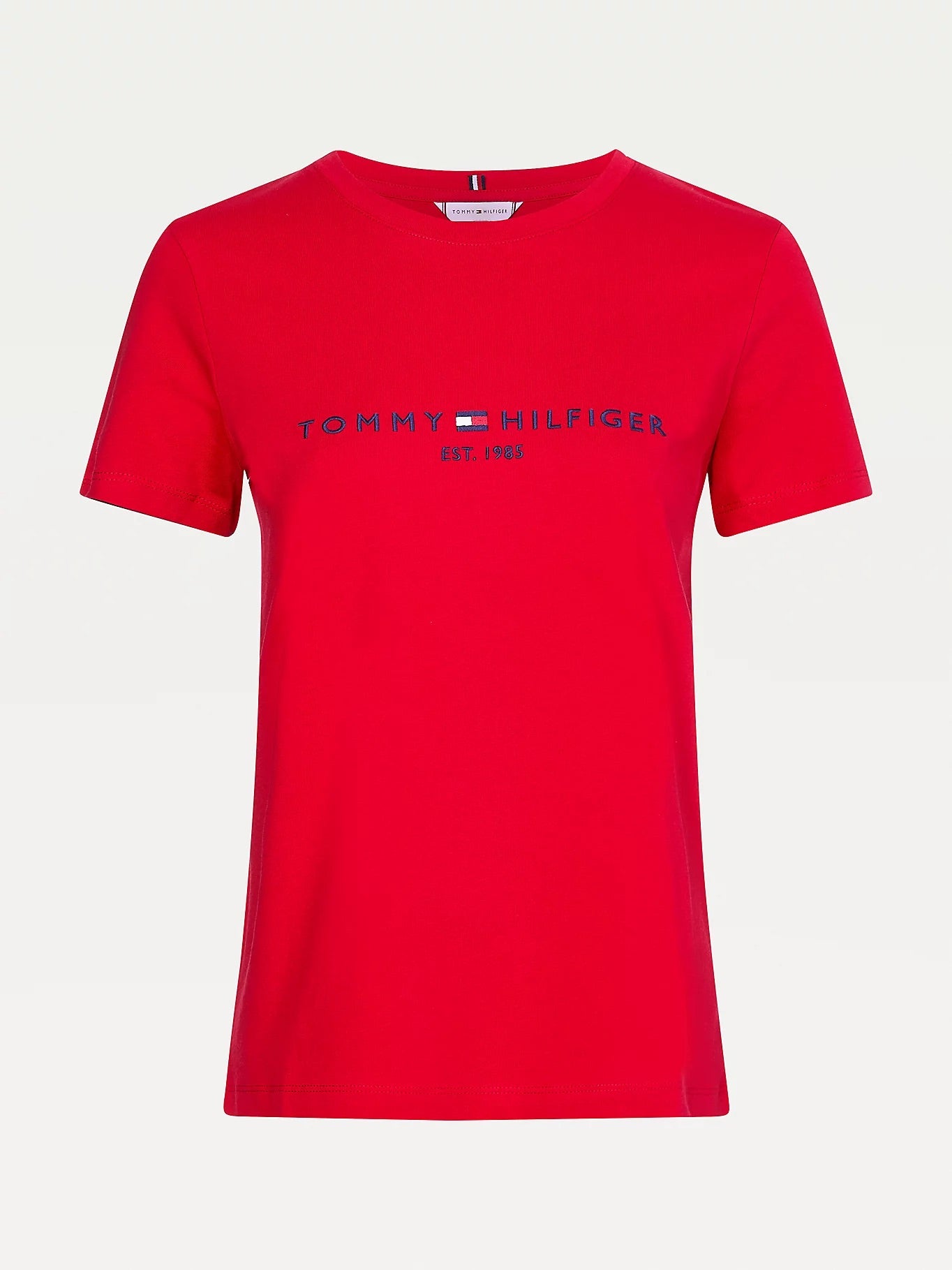 Essential Crew Neck Logo T-shirt- PRIMARY RED