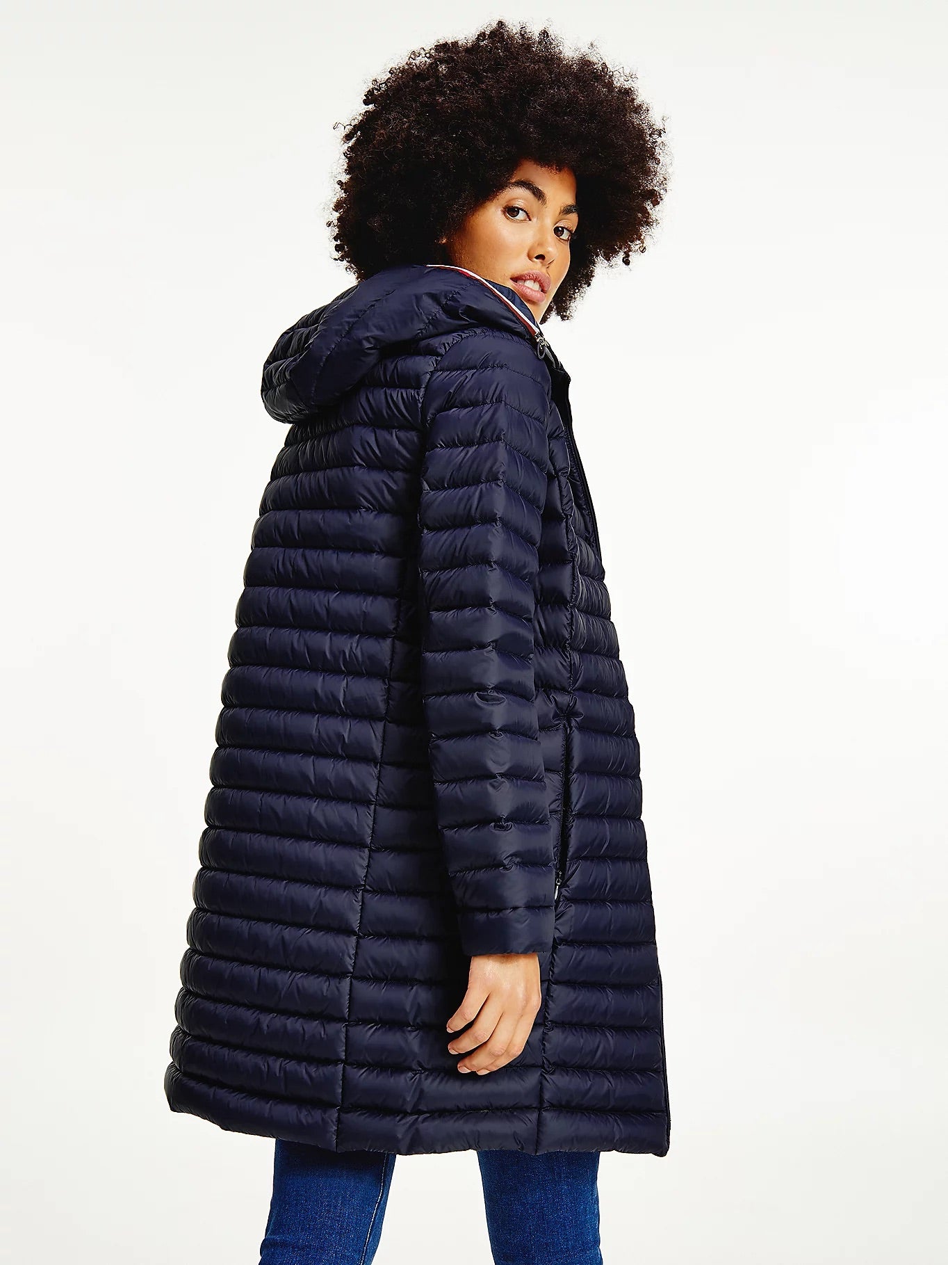 TH ESS Lightweight Down Packable Coat - Navy