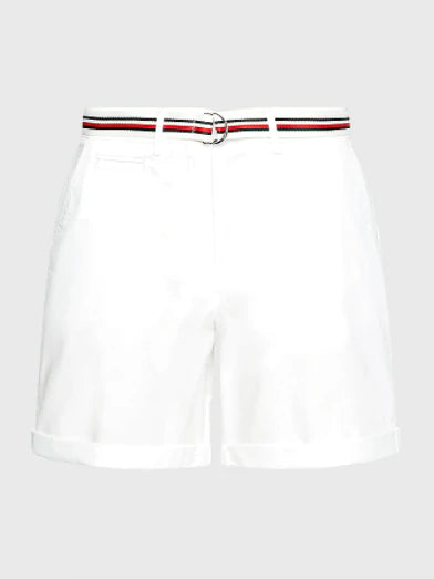 Cotton chino Short -White