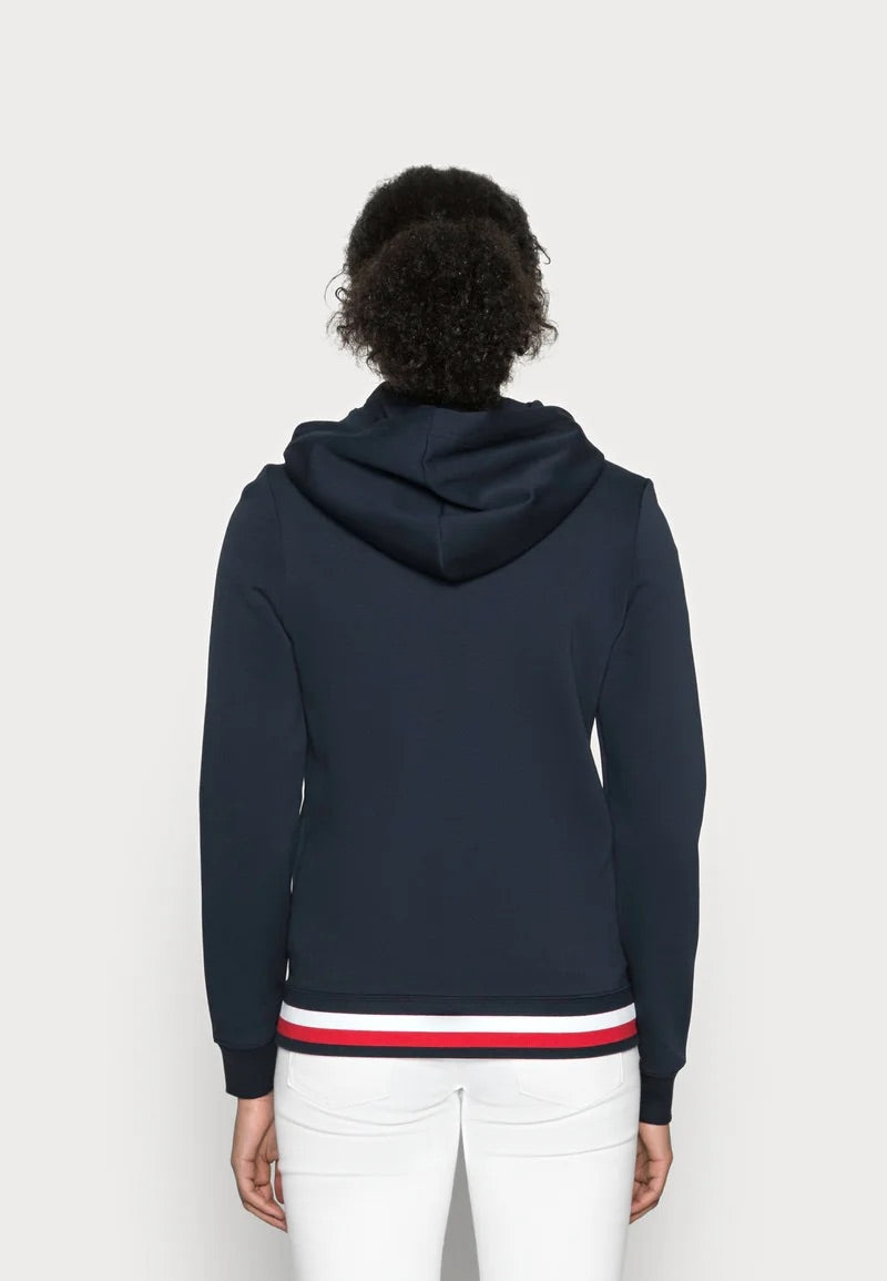 Heritage zip-through hoodie - navy