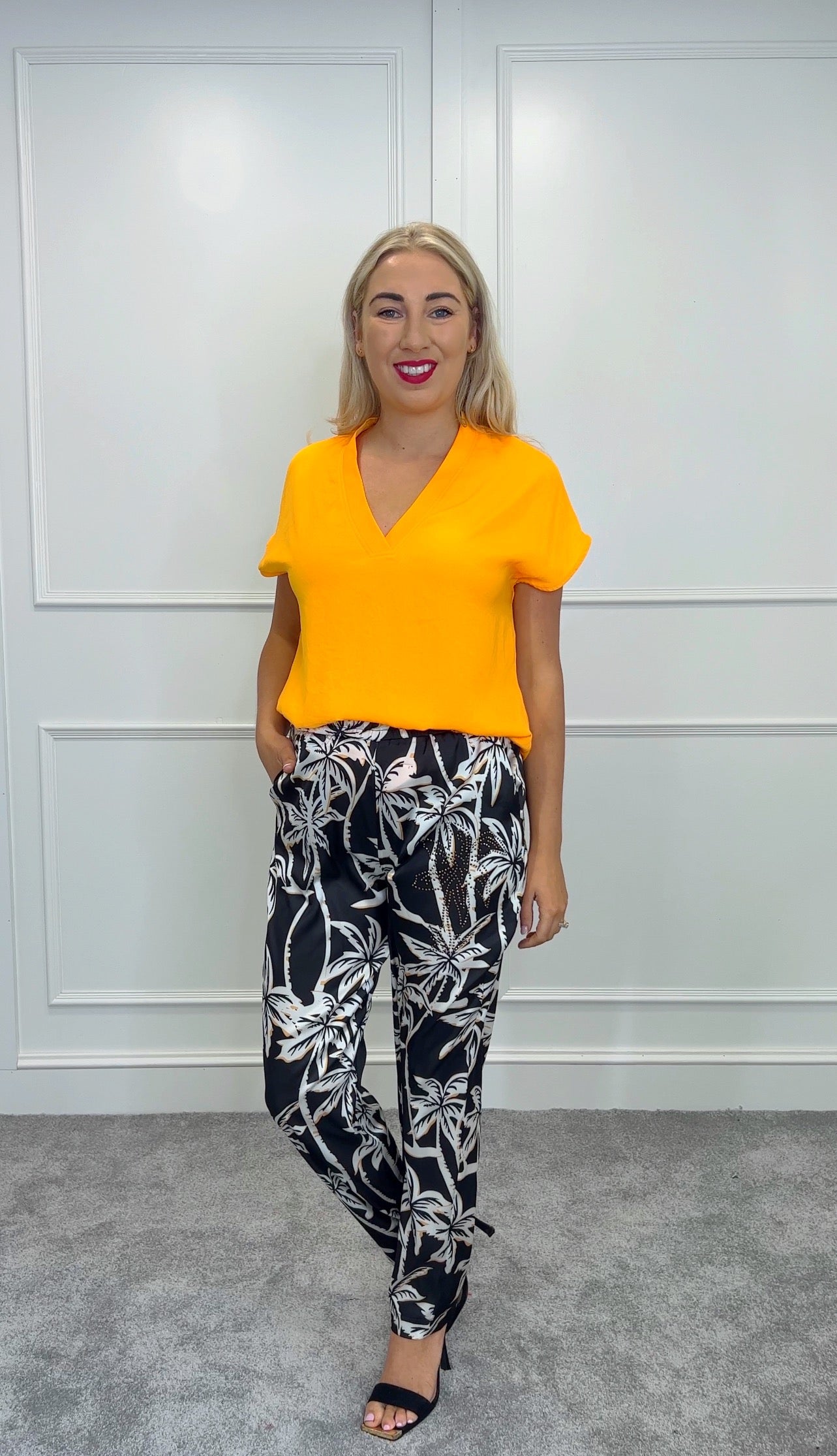 Printed Trouser (Size 8) – crystalboutiquearmagh