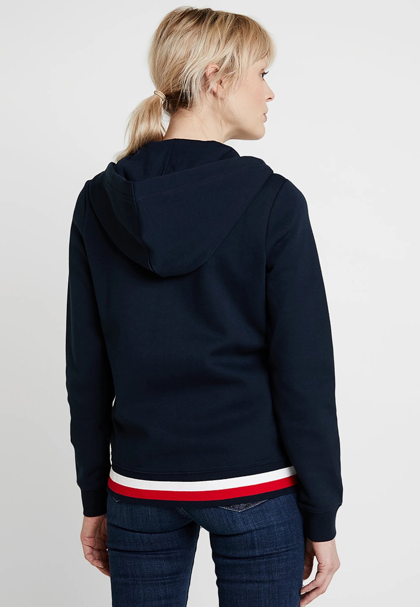 Heritage zip-through hoodie - navy