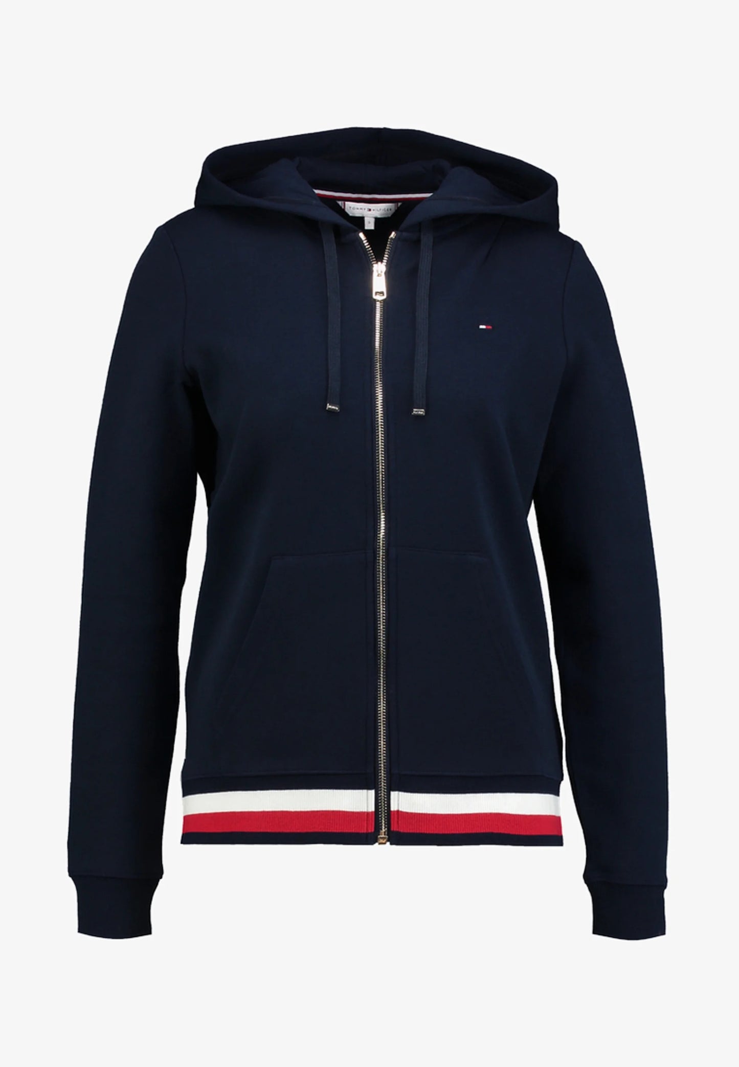 Heritage zip-through hoodie - navy