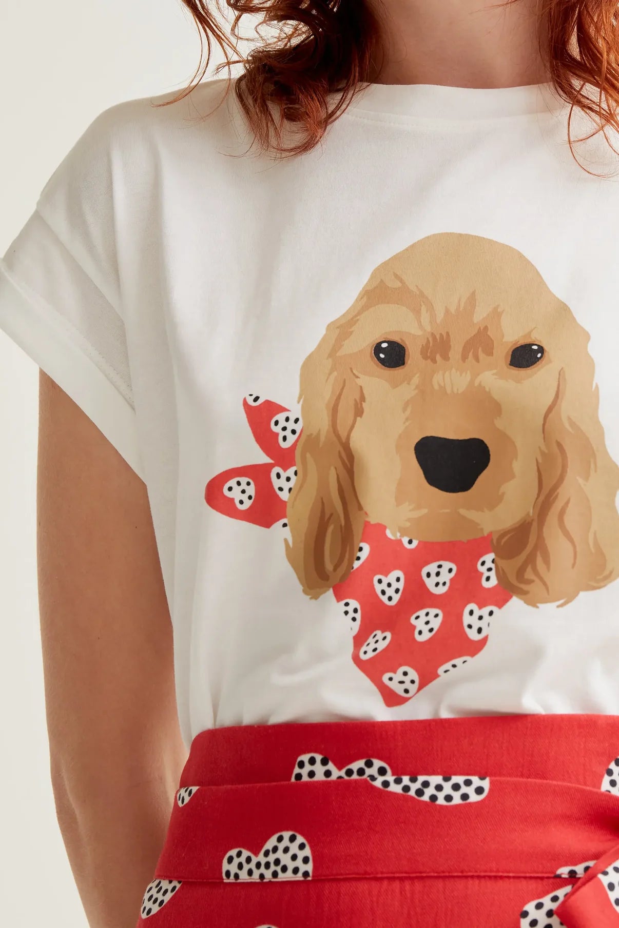 T-shirt with Cocker Spaniel print