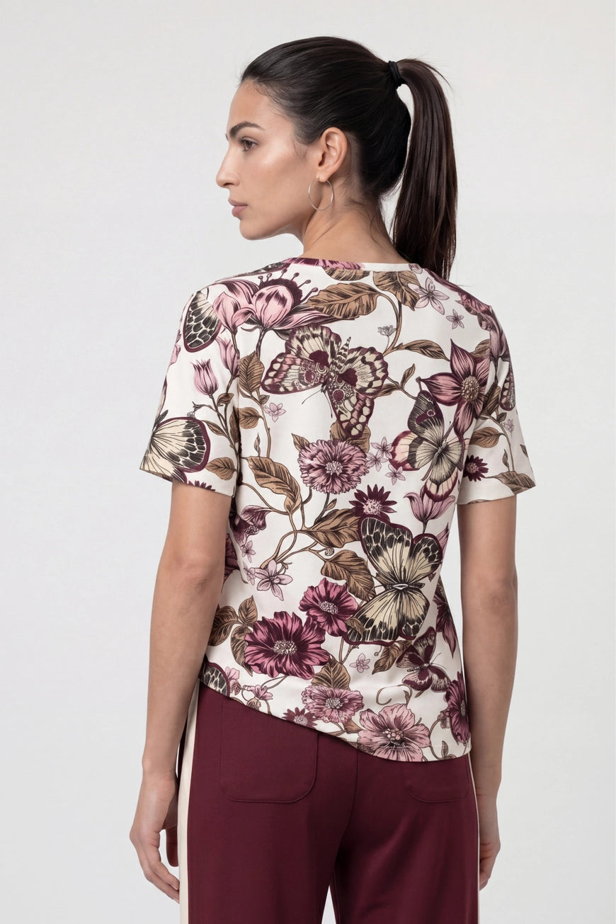Blume Allover Print Top 767