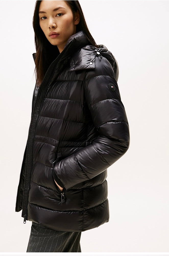 Black short gloss coat