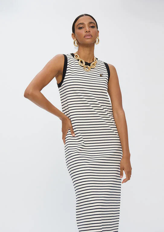 Dress stripe / black trim