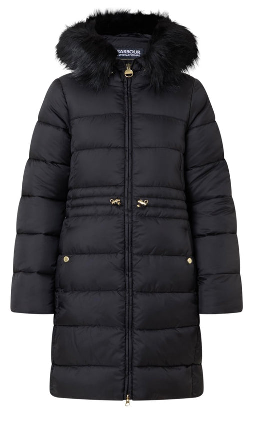 Anastasia black puffa coat