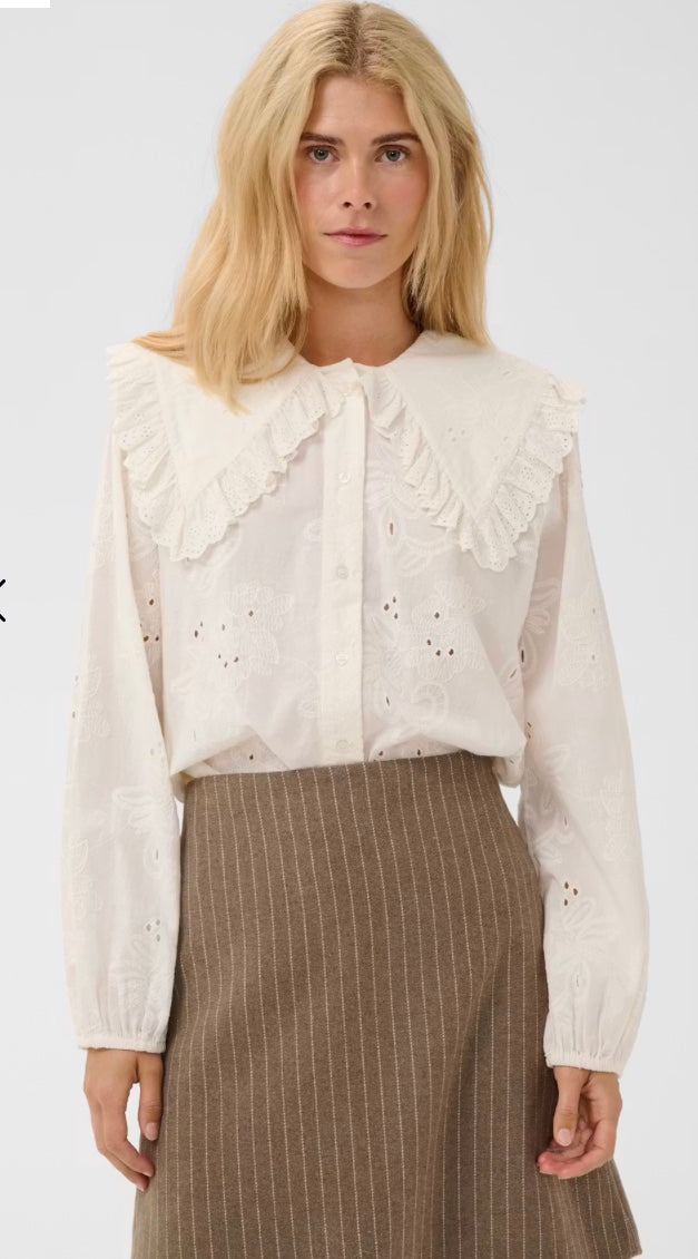 Claramille Shirt gardenia White