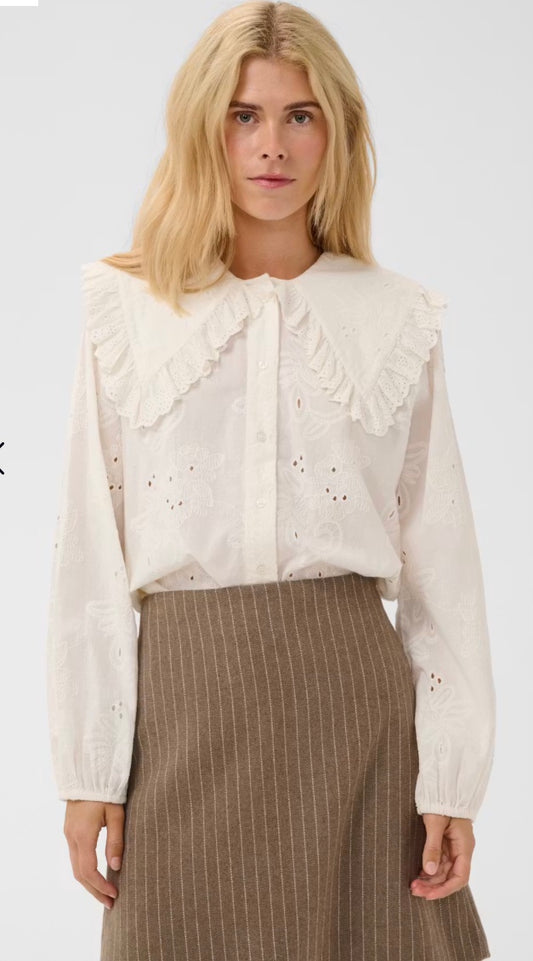 Claramille Shirt gardenia White