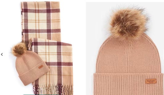 Dover beanie and hat set camel