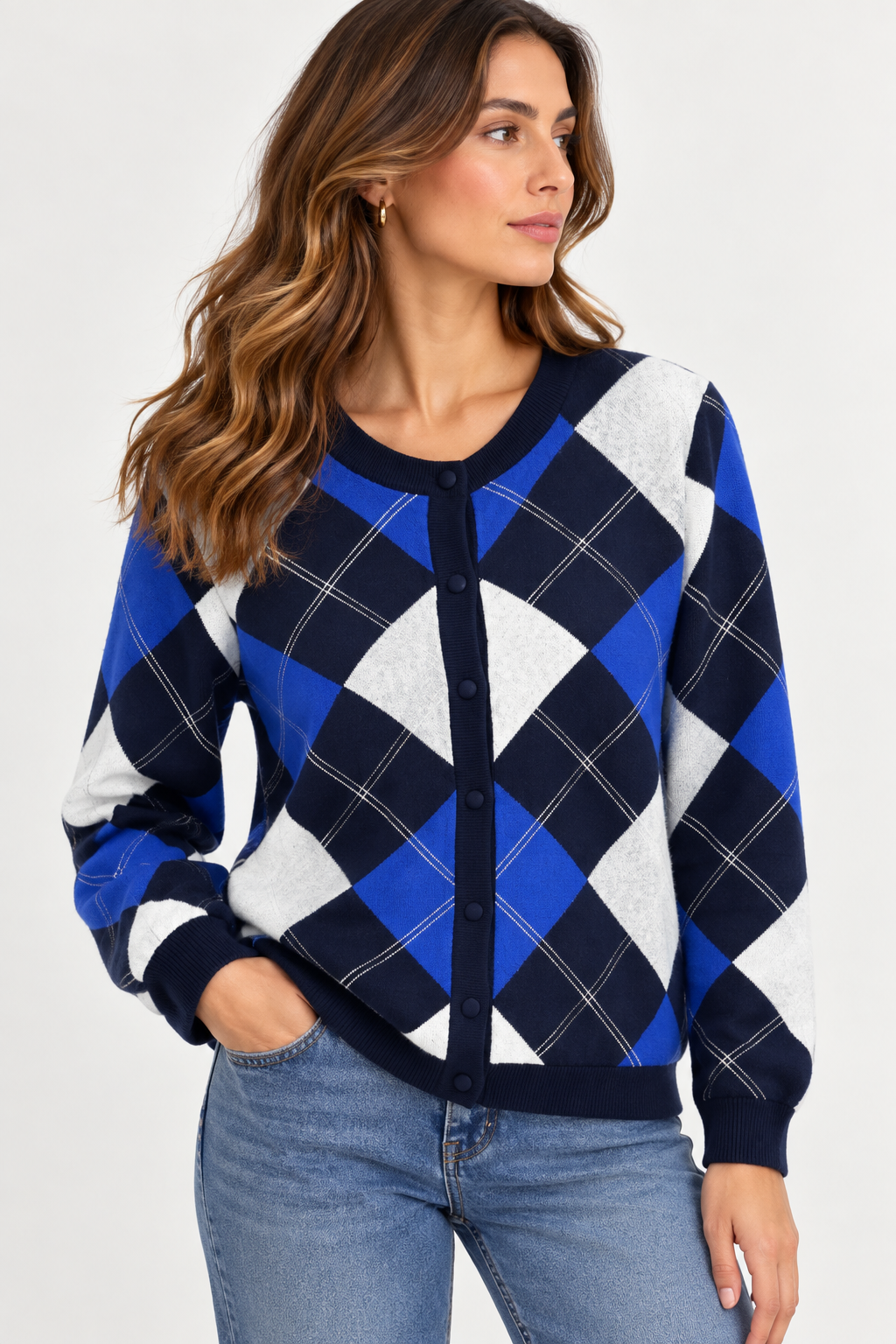Navy blue cardigan