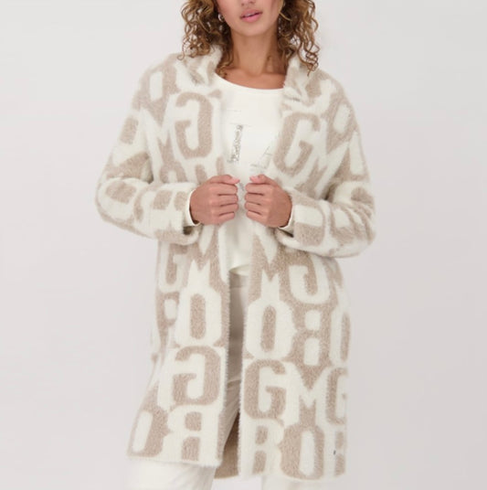 Truffle pattern knit jacket