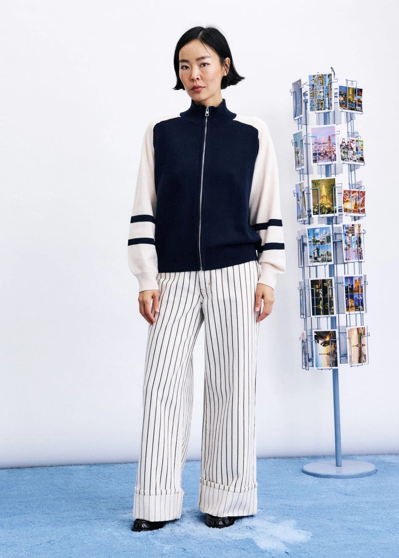 TIMBRE NAVY BLUE CARDIGAN
