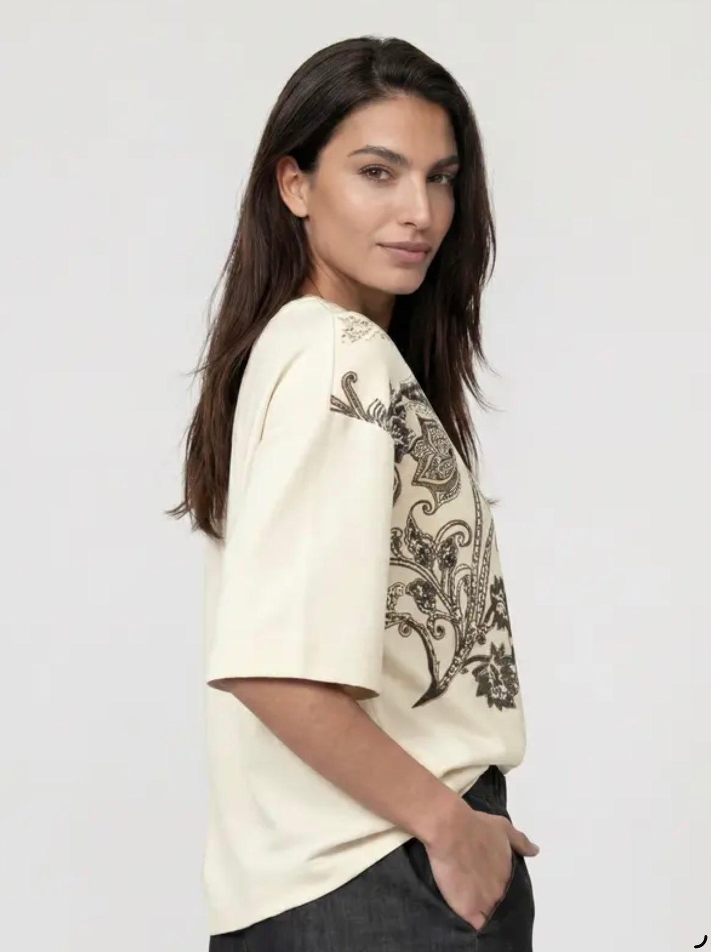 Sweatshirt Paisley Print 747