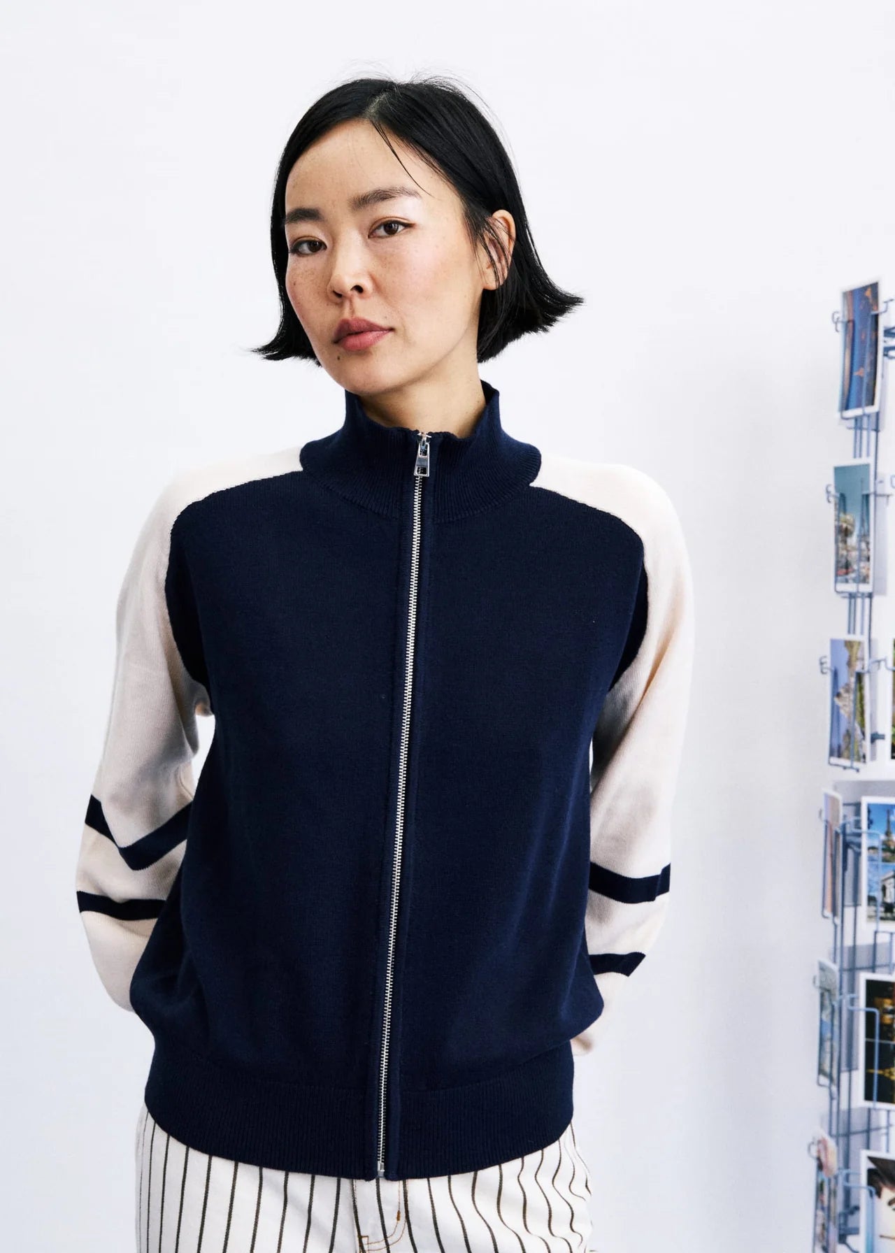 TIMBRE NAVY BLUE CARDIGAN