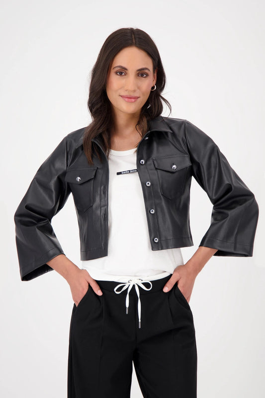 Leather look jacket