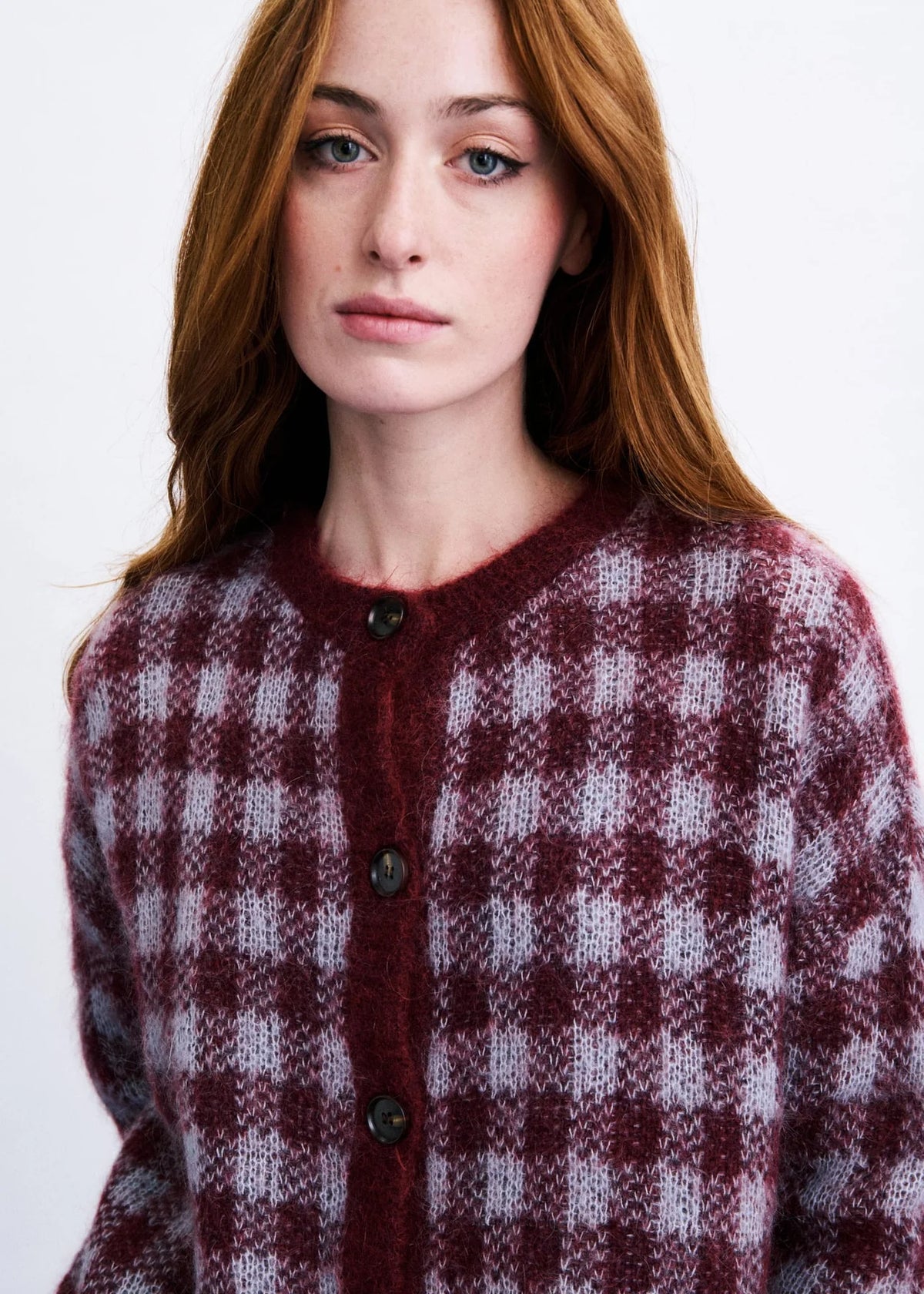 AOMORI CARDIGAN BURGUNDY