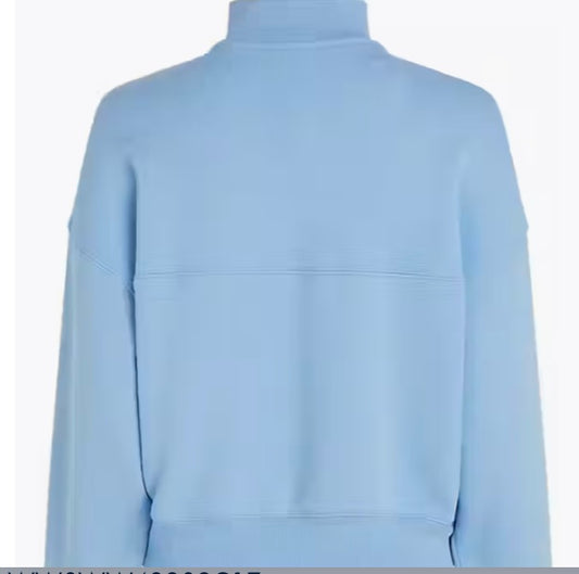 Vessel blue mini corp half zip sweatshirt