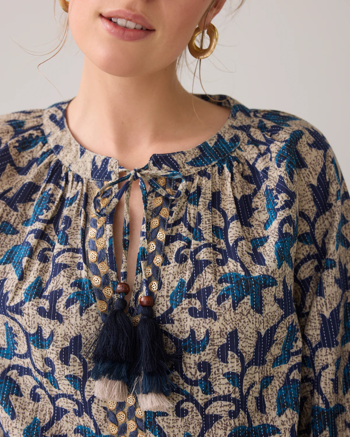 Blouse with Tassels