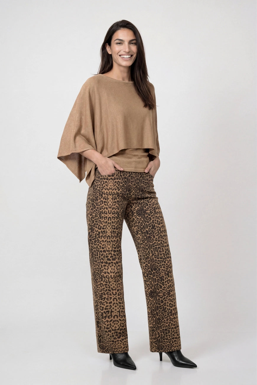 Leopard Print Palazzo Trouser 113