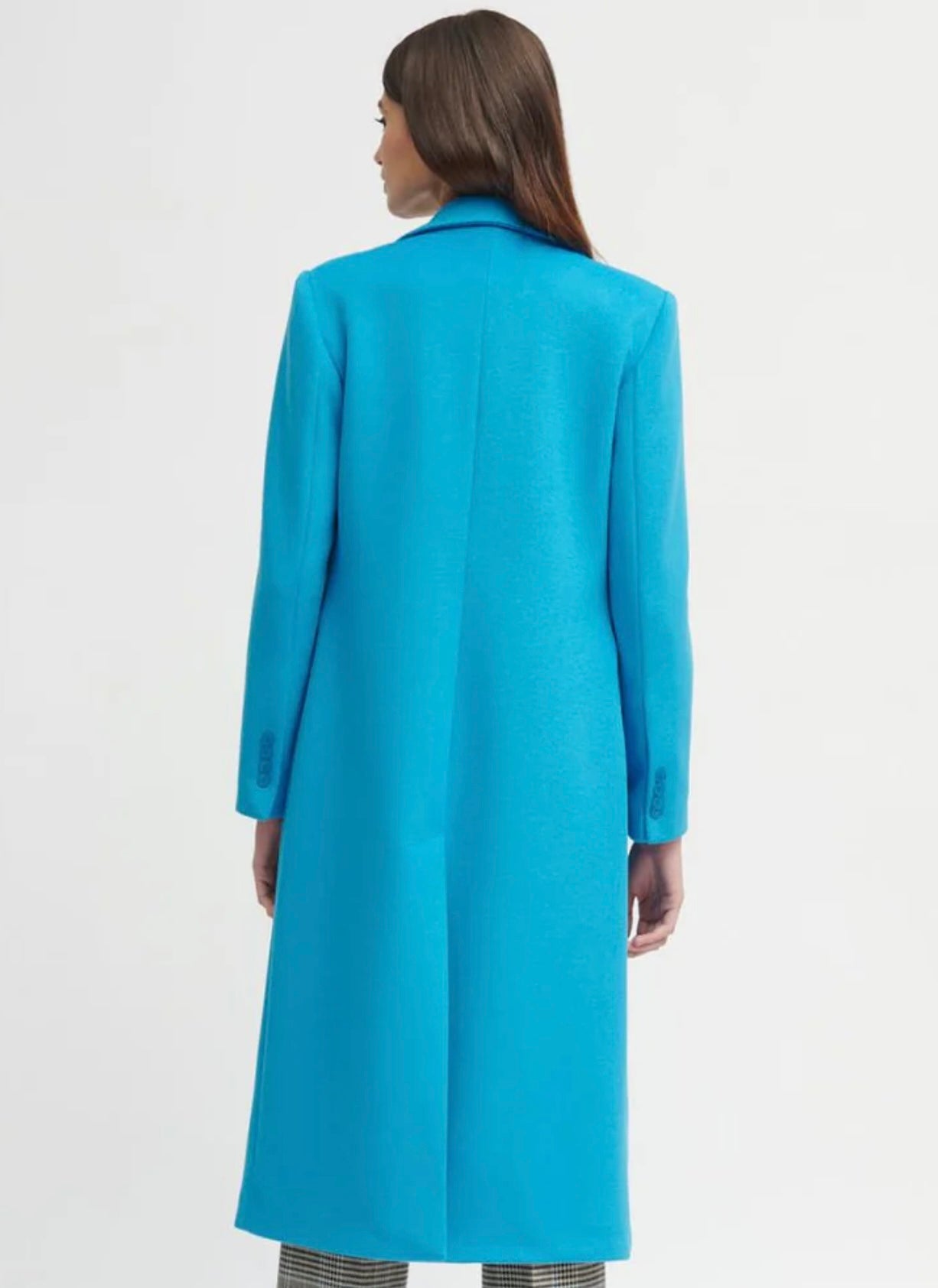 Indus turquoise wool coat