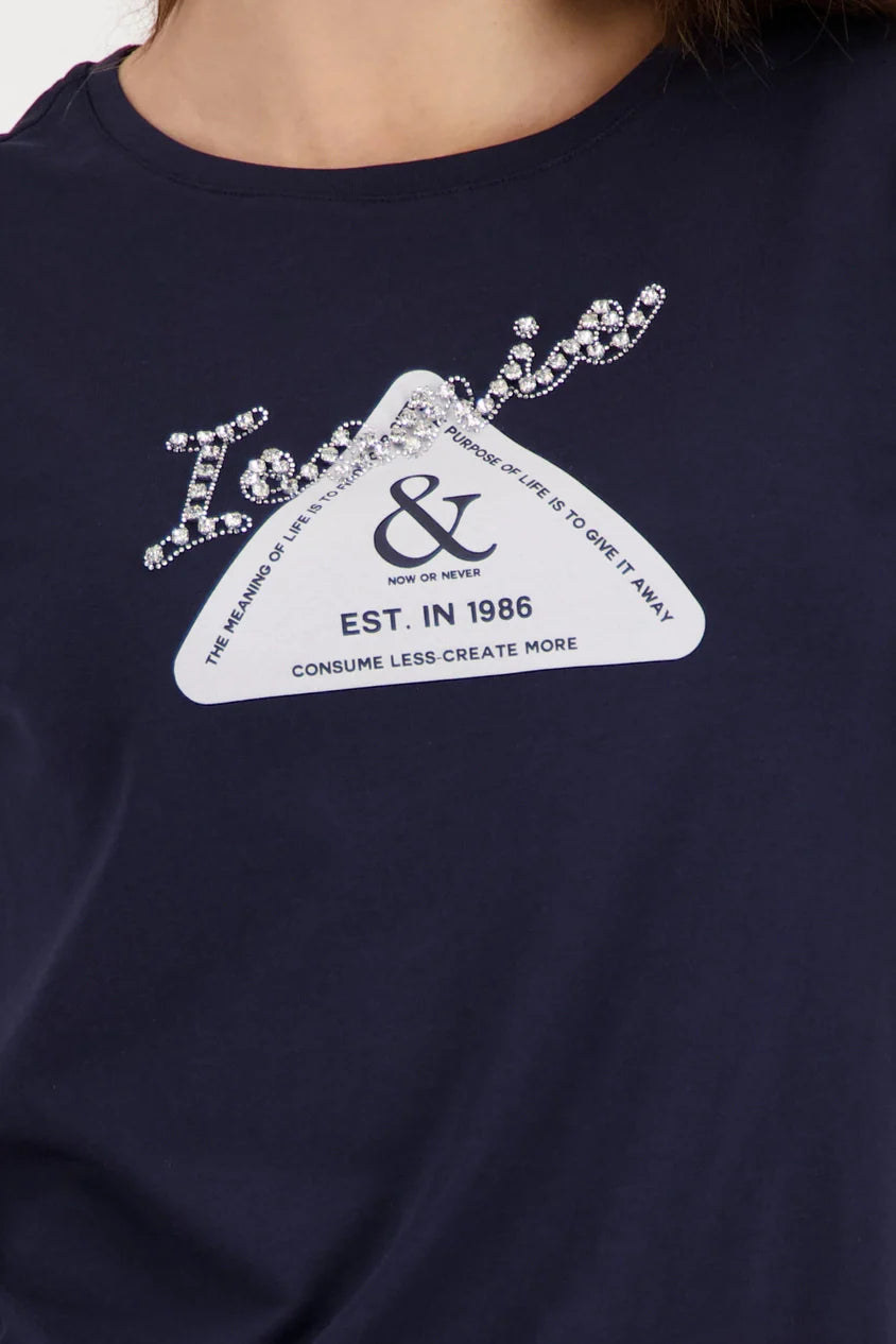 Long sleeve Navy T- shirt 078