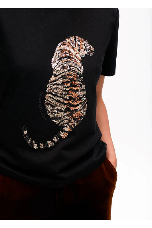 Sequins Tiger- Black