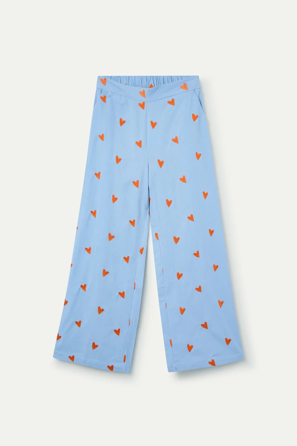 Hearts print trousers