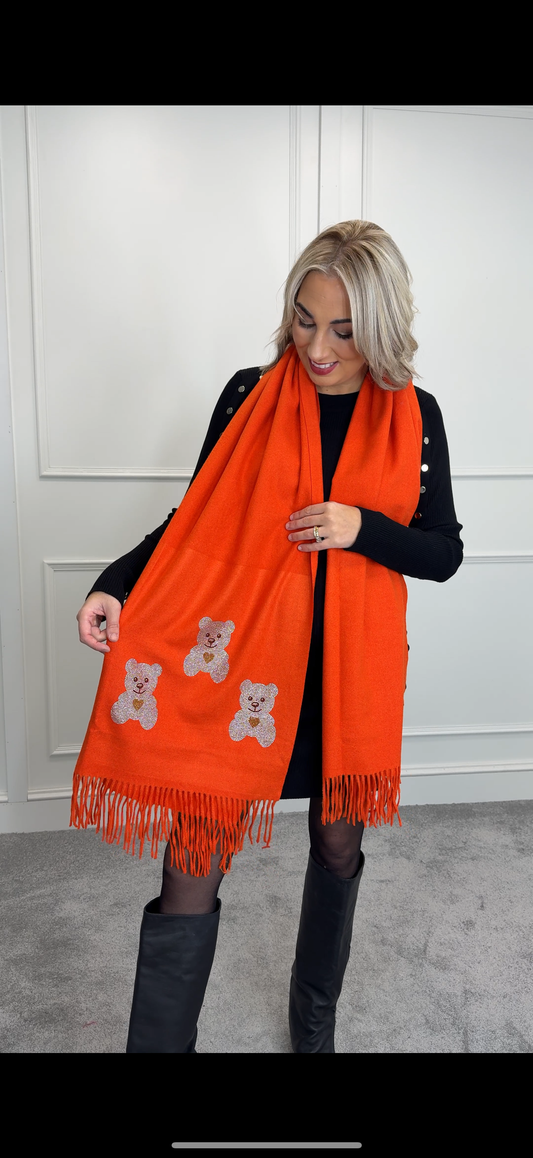 Bear scarf - orange