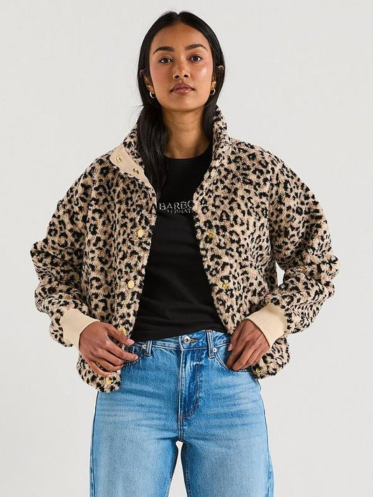Leopard print Harley Fleece