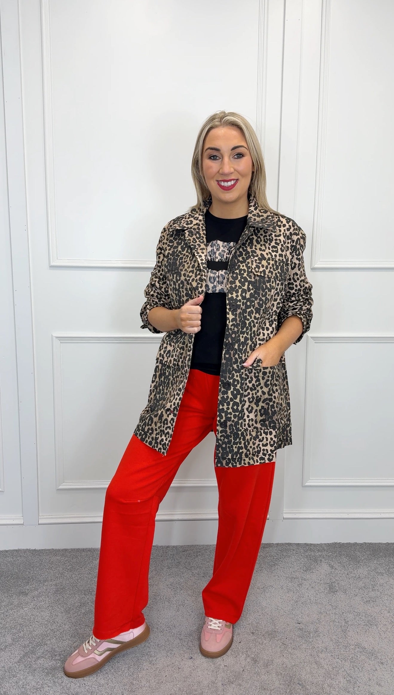 Halina leopard jacket