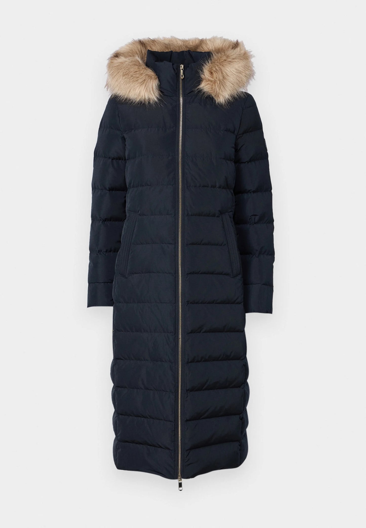 Tyra Longline Down Hooded Coat navy