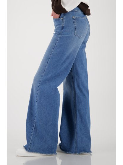 Frayed wide leg  492
