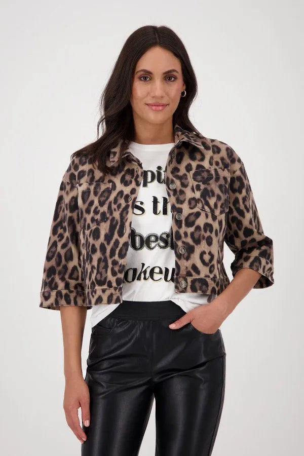 Montana denim leopard jacket 783